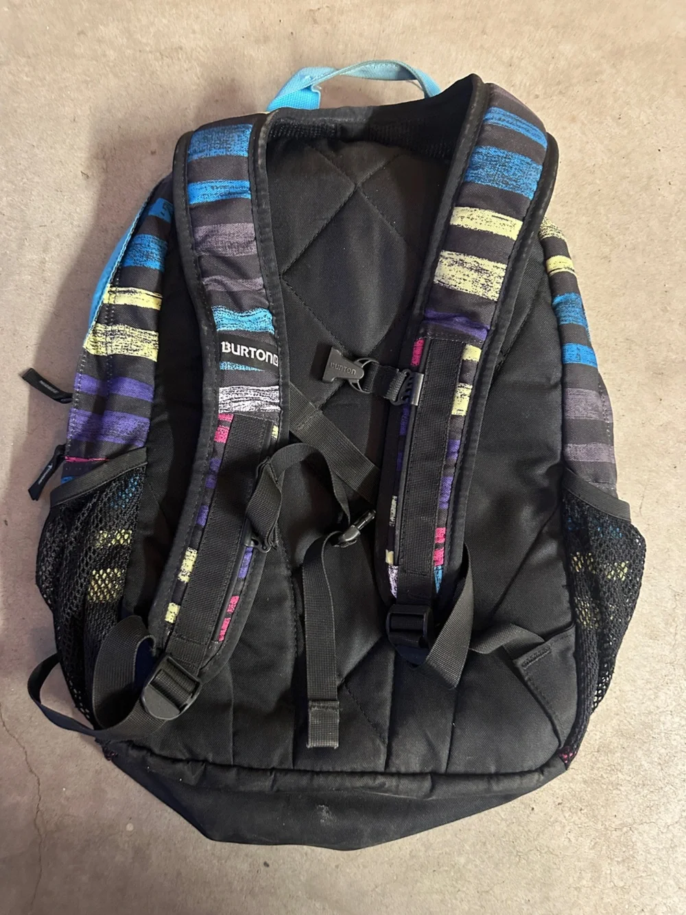 Burton' Striped Multicolor Striped Skateboard bag